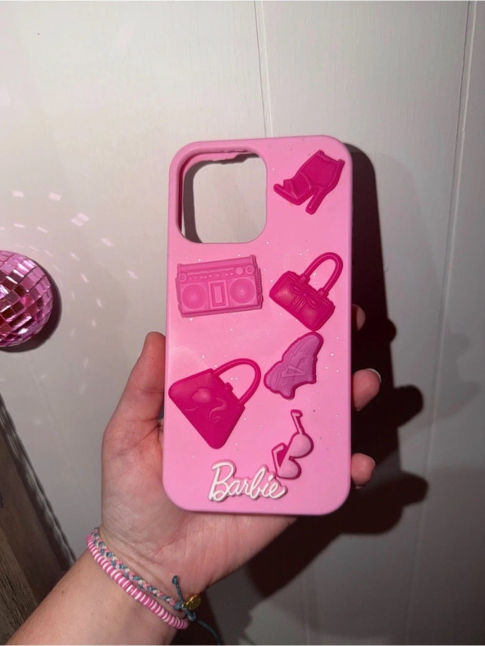 Barbie Pink Glitter Icon Phone 13/14 Pro Max Case